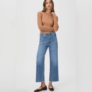 PAIGE Light Blue Ankle Jeans